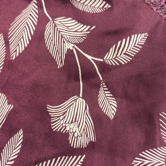 Floral Burgundy Camisole Top - Picture 5 of 5